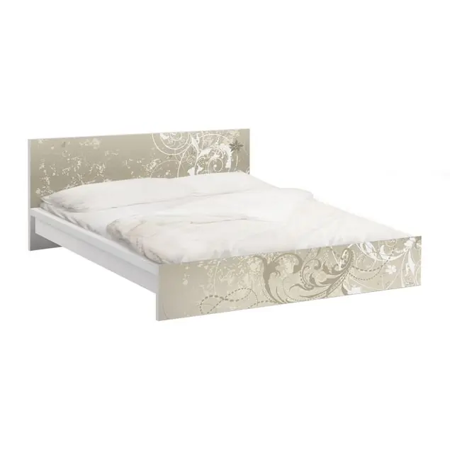 Wochenendangebot Perlmutt Ornament Design                               Möbelfolie für IKEA Malm Bett 160 cm Breite