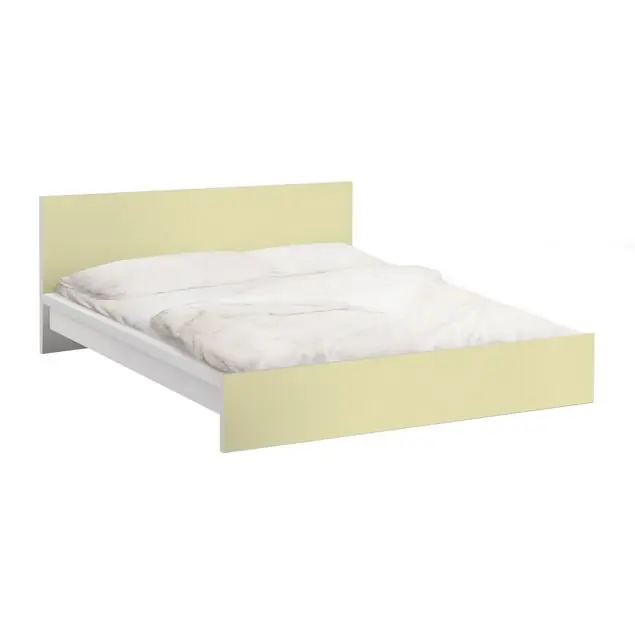 Markenprodukt Colour Crème Möbelfolie für IKEA Malm Bett 160 cm Breite
