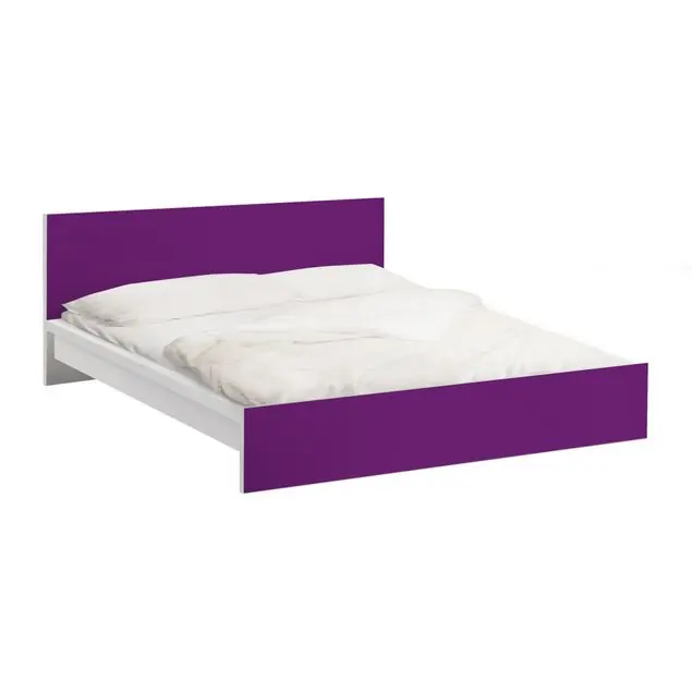 Abverkauf Colour Purple Möbelfolie für IKEA Malm Bett 160 cm Breite