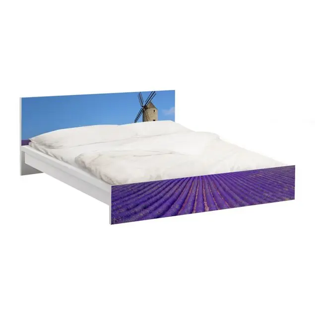 Lavendelduft in der Provence Möbelfolie für IKEA Malm Bett 180 cm Breite Schneller Versand