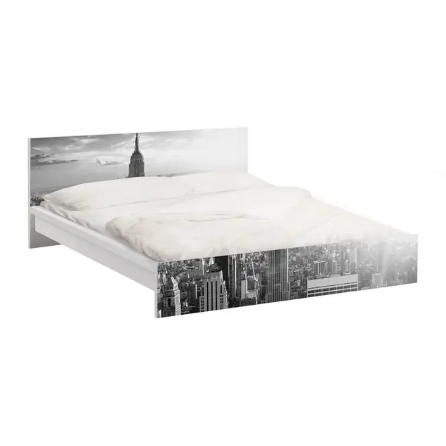 Direktkauf No.34 Manhattan Skyline Panorama Möbelfolie für IKEA Malm Bett 180 cm Breite