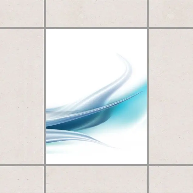 Blue Dust Blau Fliesenaufkleber Kracherpreis