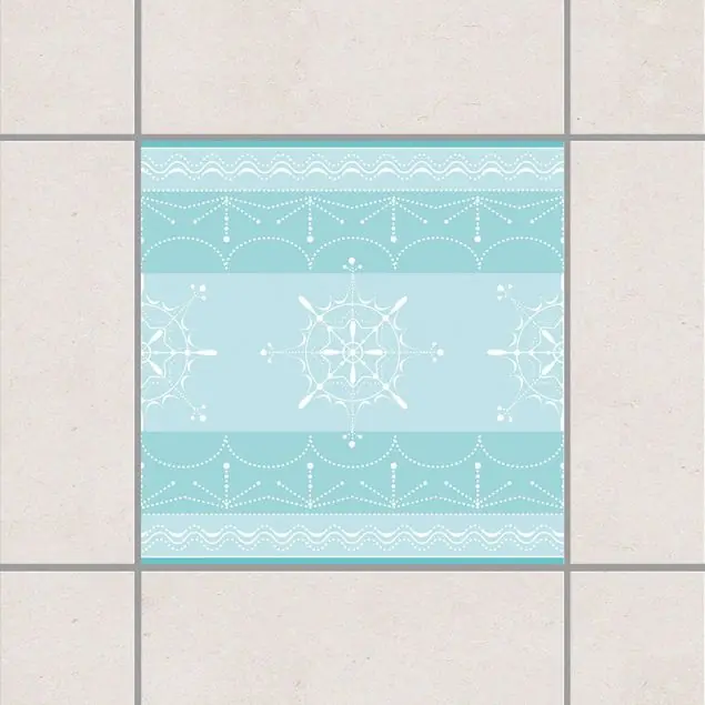 Nordisches Design Mint Fliesenaufkleber Saisonangebot