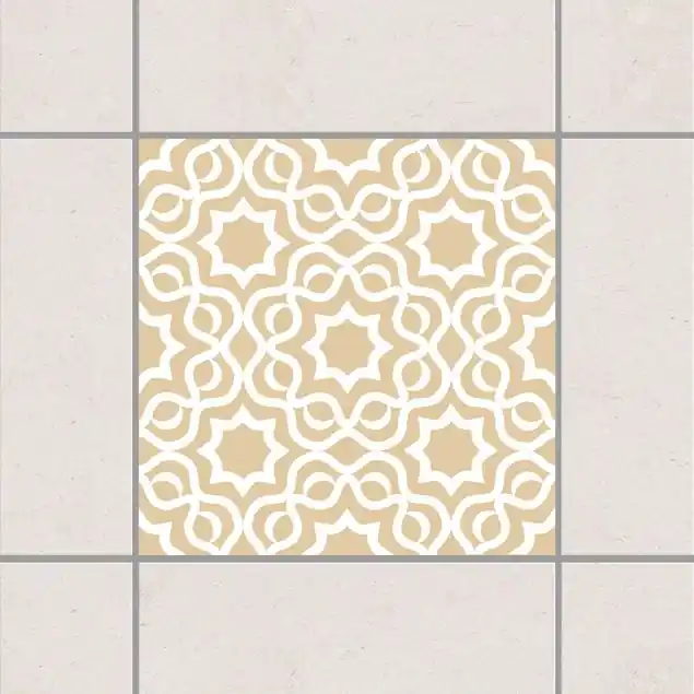 Islamic Light Brown Braun Fliesenaufkleber Angebot