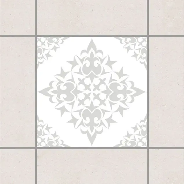 Fliesenmuster White Light Grey Grau Fliesenaufkleber Mega-Angebot