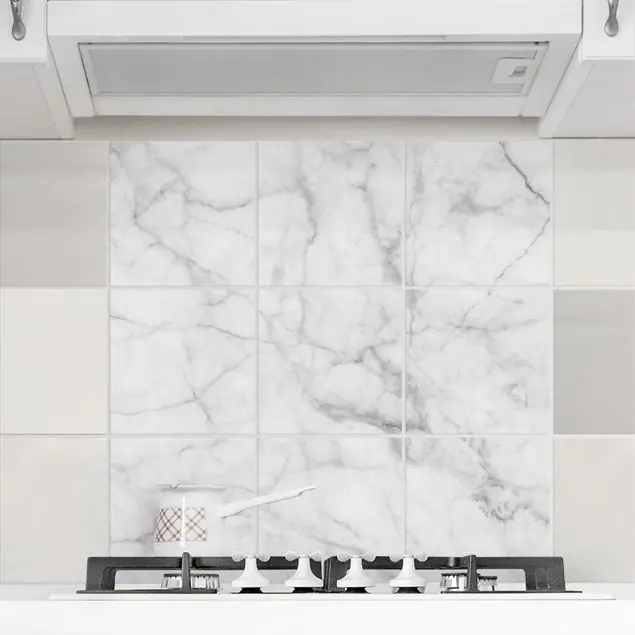 Super-Preis Bianco Carrara Fliesenbild - Quadrat