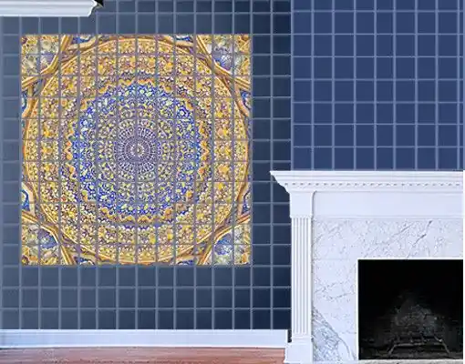 Günstig Dome Of The Mosque Fliesenbild - Quadrat